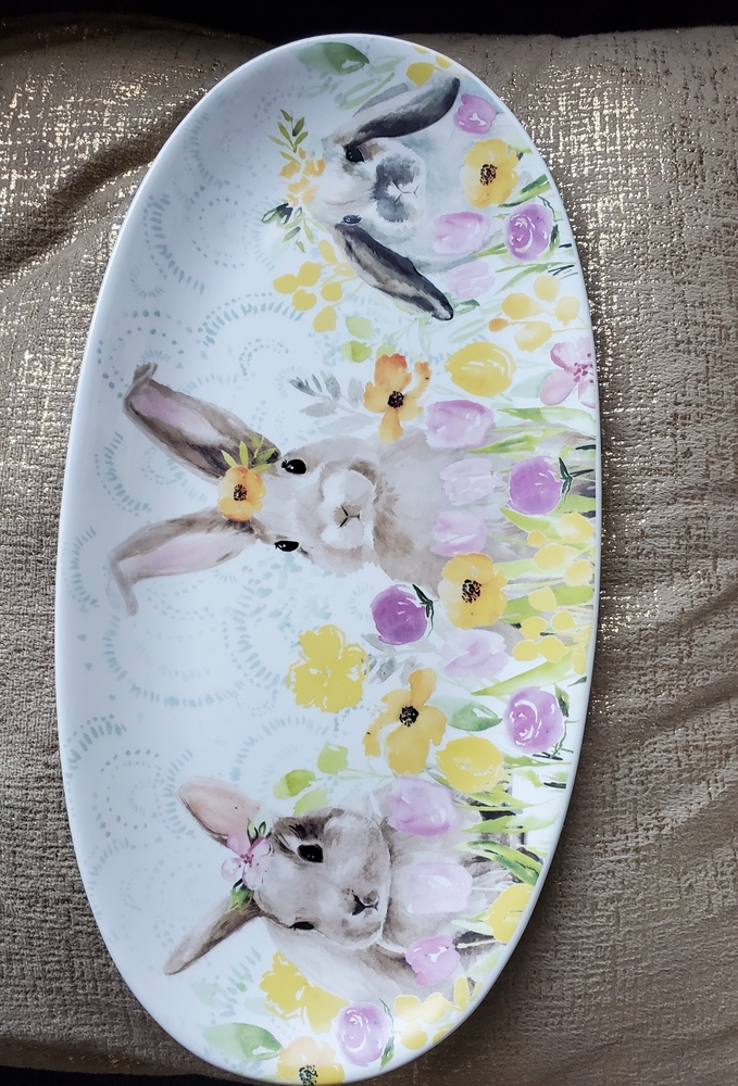 Easter Bunny Theme Serving Tray 🐣